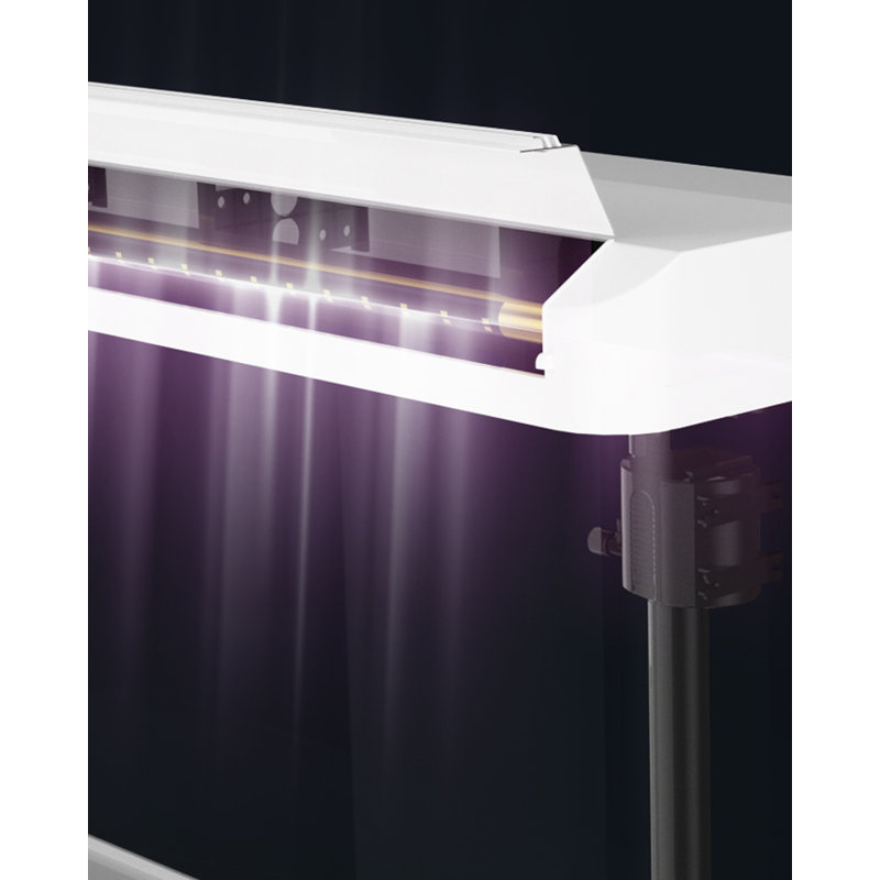 Réservoir d'aquarium en verre à chaud avec armoire de rangement en bois, 26,42 gallons (H 50,39 po x l 39,37 po x P 11,81 p
