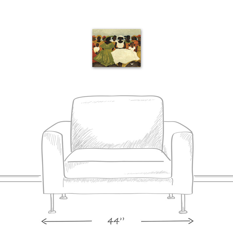 «Women In Pews» sur toile, H 11 po x l 14 po x P 1,25 po