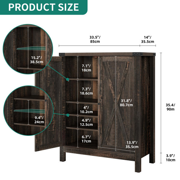 Shoe Storage Cabinet with Trays – The Created Home