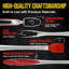 Ensemble d'accessoires de barbecue Kaluns - Ensemble d'outils pour barbecue en acier inoxydable robuste avec spatule, pinces, fourchette, brosse et tapis de gril, ensemble de cadeaux de barbecue professionnel pour hommes