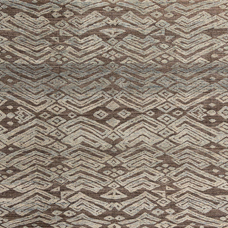 Tapis abstrait moderne 4544, Carré 8 pi