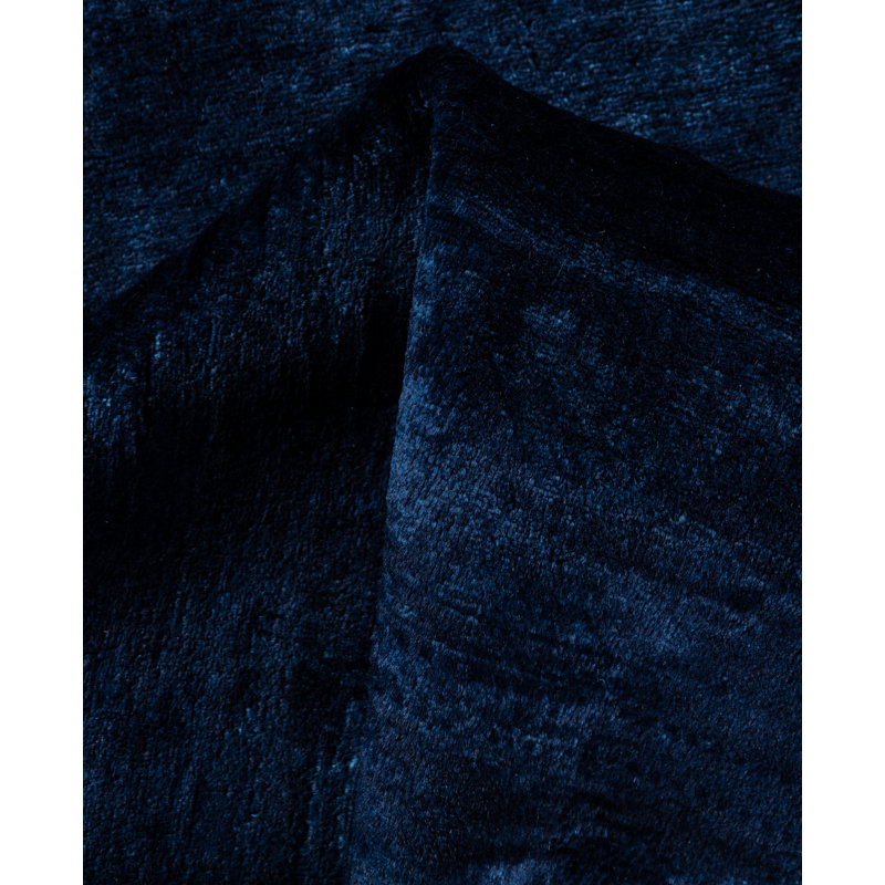 Tapis noir en laine noué à la main Clough 3 pi 2 po x 5 pi 1 po Clough