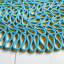 Tapis abstrait en microfibre noué à la main Fletching Novelty-1273658064