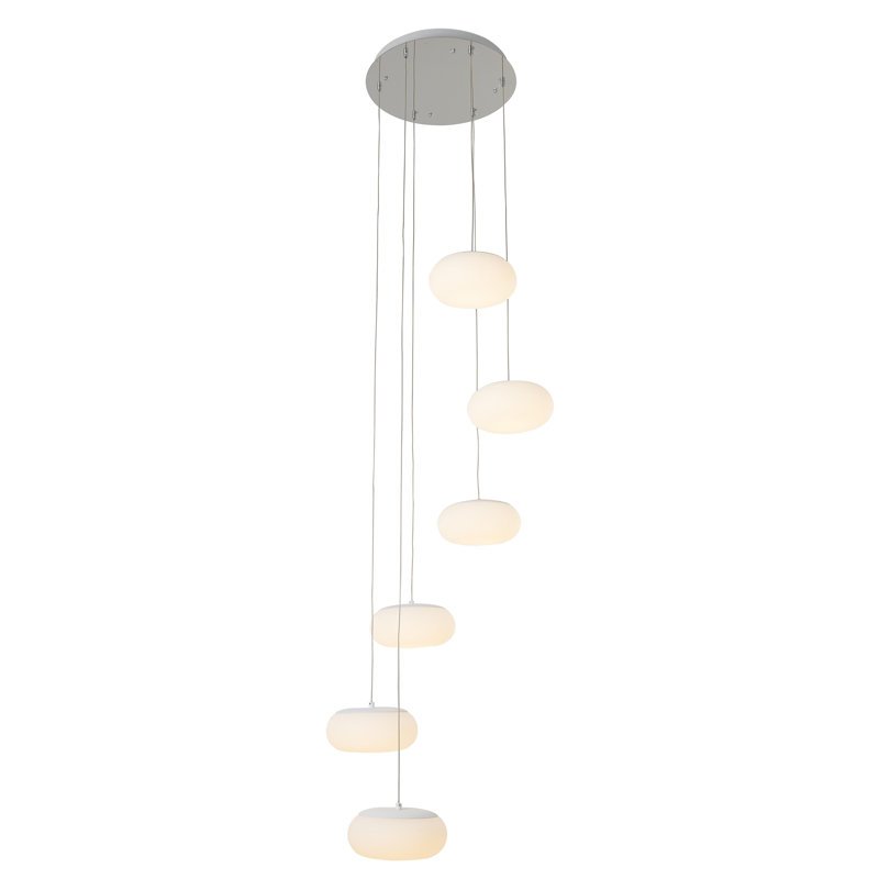 Lustre moderne à 6 lumières DEL