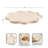 Alezar Round Scalloped Lazy Susan Tray