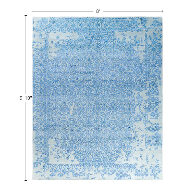 Overdyed One-of-a-Kind 8' 0" X 9' 10" Area Rug