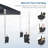 Iron Pop-up Canopy with Removable Mesh Sidewalls and Roller Bag-86706488-90566785