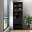 Fold-Out Convertible Writing Table,  Desk Cabinet with shelf and drawer Multi-Function Home Office Workstation