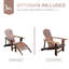 Chaise d'extérieur rustique avec charme en bois - finition brune pour les espaces de patio