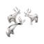 Nambe Mini Dasher Reindeer Set