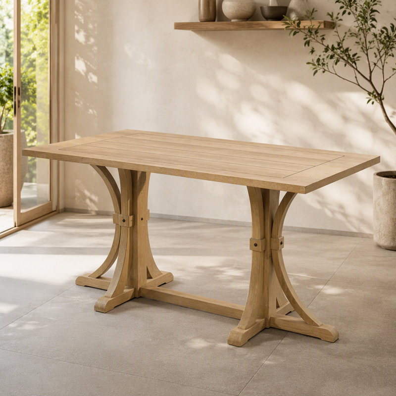 Dining Table, Natural Wood Wash