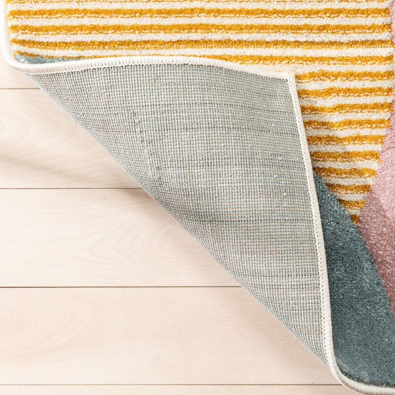 Astrid Geometric Synthetic Area Rug, Rectangle 160 x 220 cm