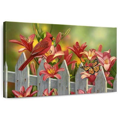 Harnek Cardinal And Lilies