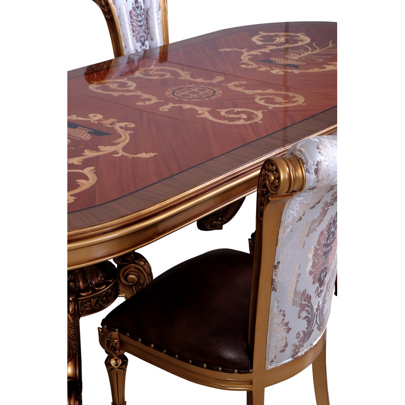 Beardmore Extendable Oval Solid Wood Base Dining Table