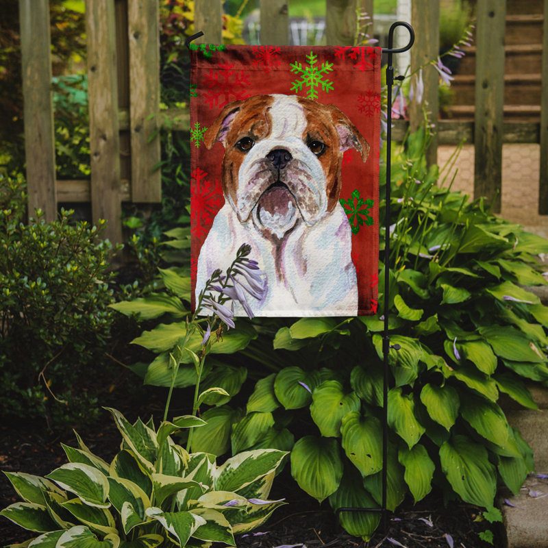 Drapeau rouge et vert Vart, Bouledogue (brun et blanc)