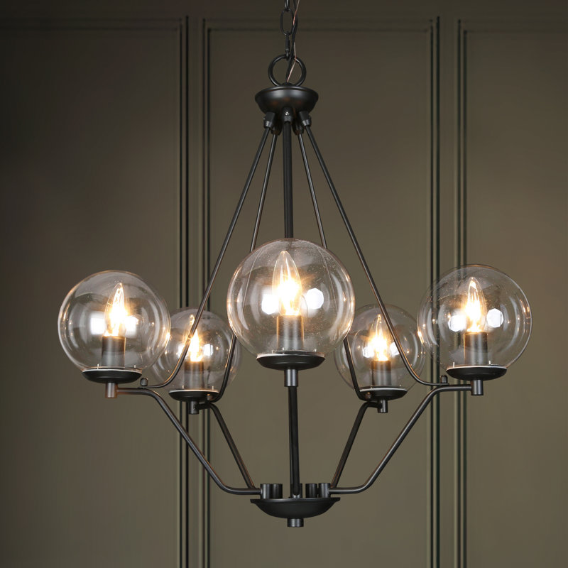 Beesley 5 - Light Sputnik Sphere Chandelier