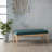 Teal Upholstered With A Robust Birch Wood Leg Frame For Lasting Durability Modern Style Structure And Blend Covering