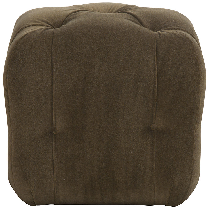 Glen Haven Square Ottoman, Toodaloo Parchment