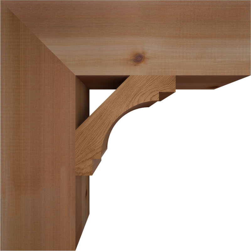 Support en bloc de cèdre rouge occidental l 5 1/2 po x P 20 po x H 20 po, Cèdre rouge de l'Ouest (lisse)