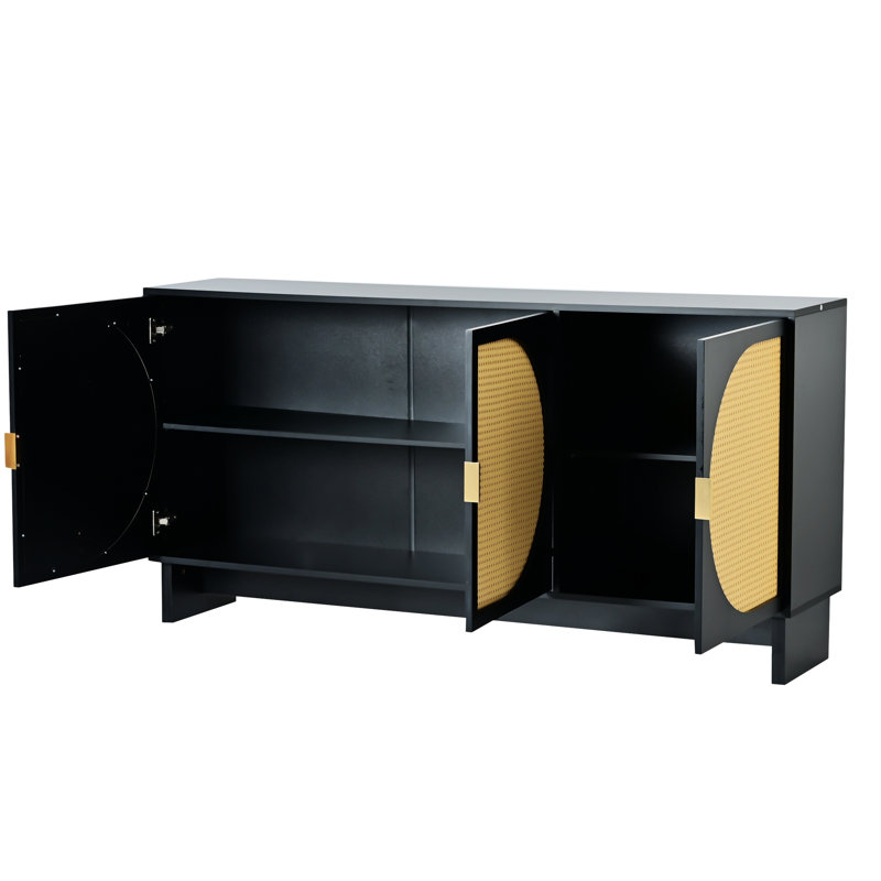 Armoire d'appoint Markeeta, Noir