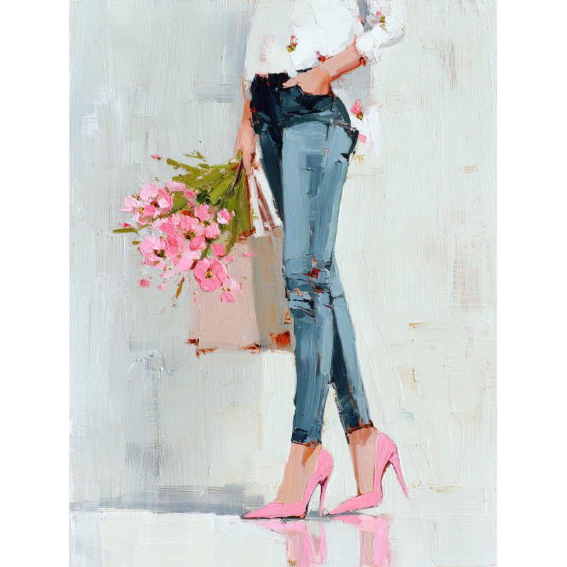 Art urbain sur toile tendue Urban Bloom, L 30 po x H 40 po x P 1,5 po