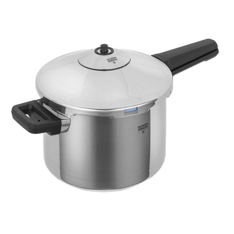 Kuhn Rikon Duromatic Inox Stainless Steel Pressure Cooker for All Hobs, Long Handle, 7L / 22cm