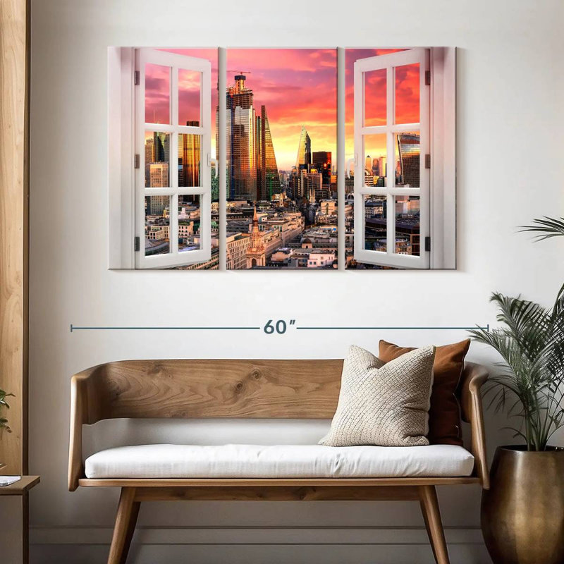 Sireci Window To London, 32" H x 50" W