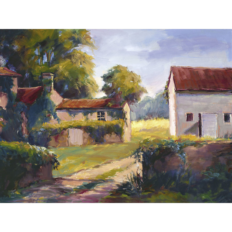 Print by John Beard, 21.5" H x 25.5" W x 1.75" D, White Framed Canvas
