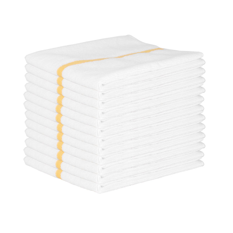 Stripe Jacquard Dish Cloth Kitchen Towel, Gold