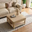 Table basse à plateau relevable 31,5 pouces avec pieds en bois massif-727807756
