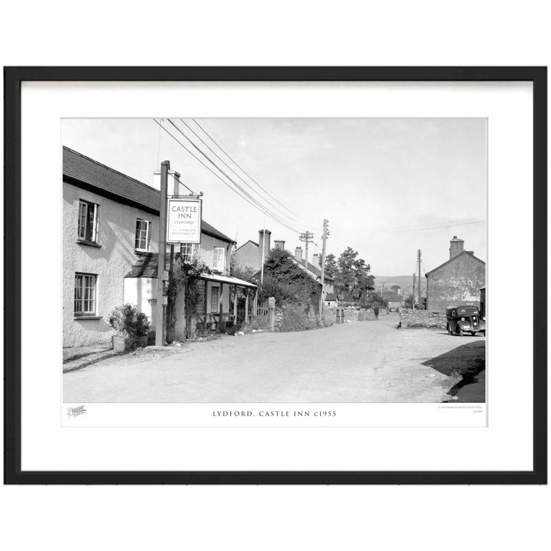 Lydford, Castle Inn C1955 by Francis Frith - Single Picture Frame Print, 40cm H x 50cm W x 2.3cm D
