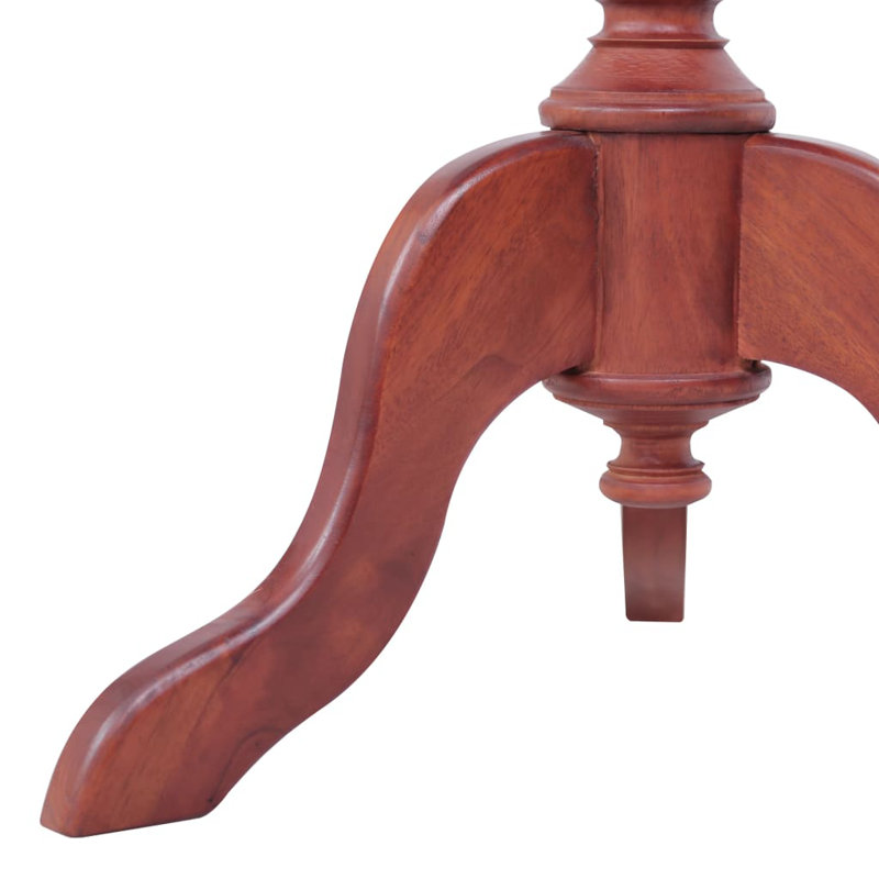 Zainab Glass End Table, Brown