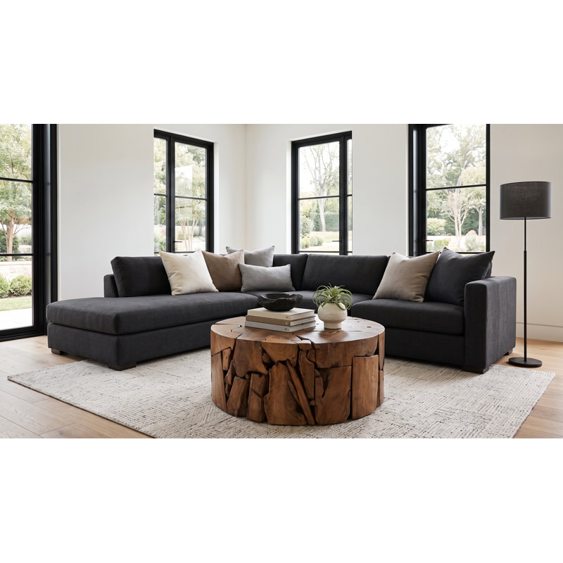 Teak Chunk Coffee Table