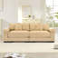 Coussin modulaire surdimensionné de 92 po avec accoudoirs extra larges en velours côtelé modulaire Cloud