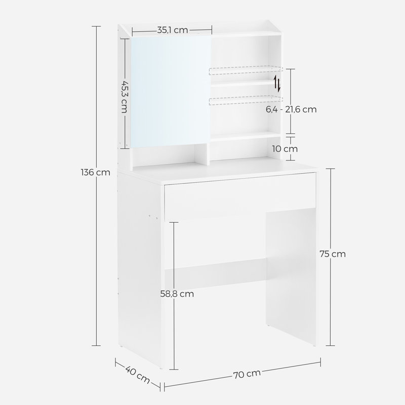 Garold Dressing Table with Mirror
