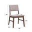 Chaises d'appoint rembourrées en velours côtelé mauve en noyer (2), style scandinave, plancher de 13 po, capacité de poids de 220 lb (2) en velours côtelé rembourré de mousse, hauteur de siège de 19 po, profondeur de produit de 23,99 po