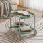 Lune chariot de rangement (vert) Nordic Internet célébrité chariot mobile cuisine simple double tablette de rangement salon canapé