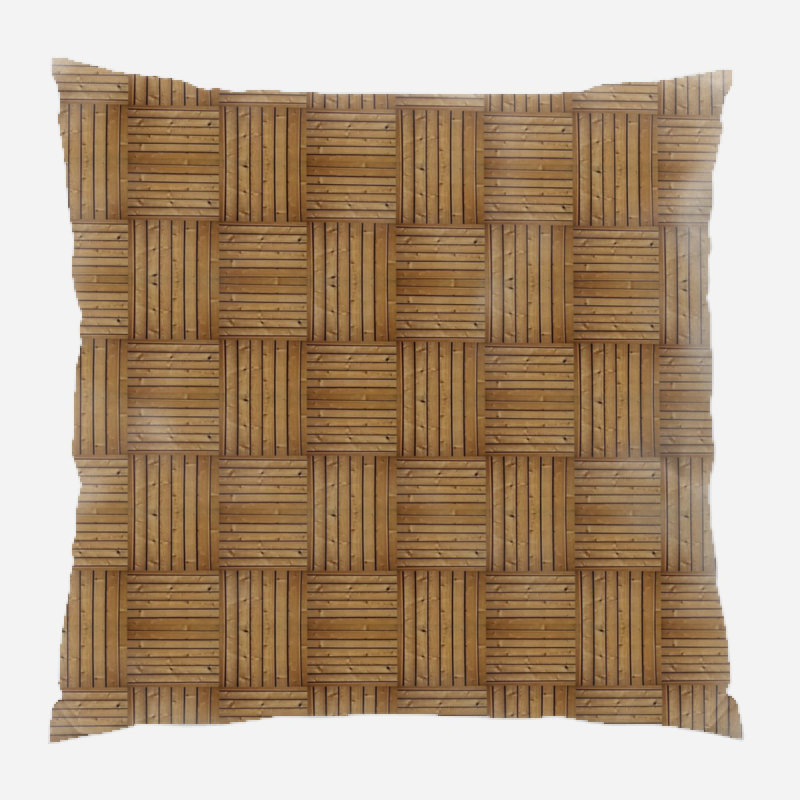 Geometric Microsuede Reversible Throw Pillow
