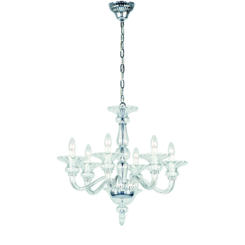 Weatherford 6 - Light Candle Style Chandelier