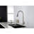 Single Handle Stainless Steel Kitchen Sink Faucet With Pull Down Sprayer-125382511