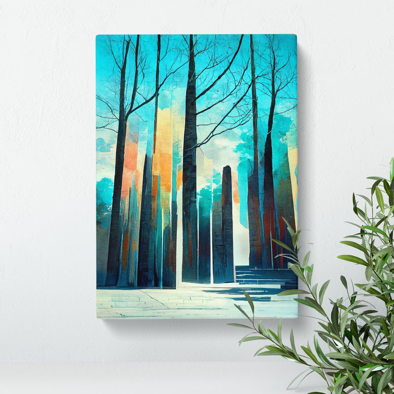 Torn Forest No.5 - Print, Wrapped Canvas, 50cm H x 35cm W x 3cm D, No Matte