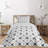 Skull Polyester Geometric Shapes Coverlet-847564881