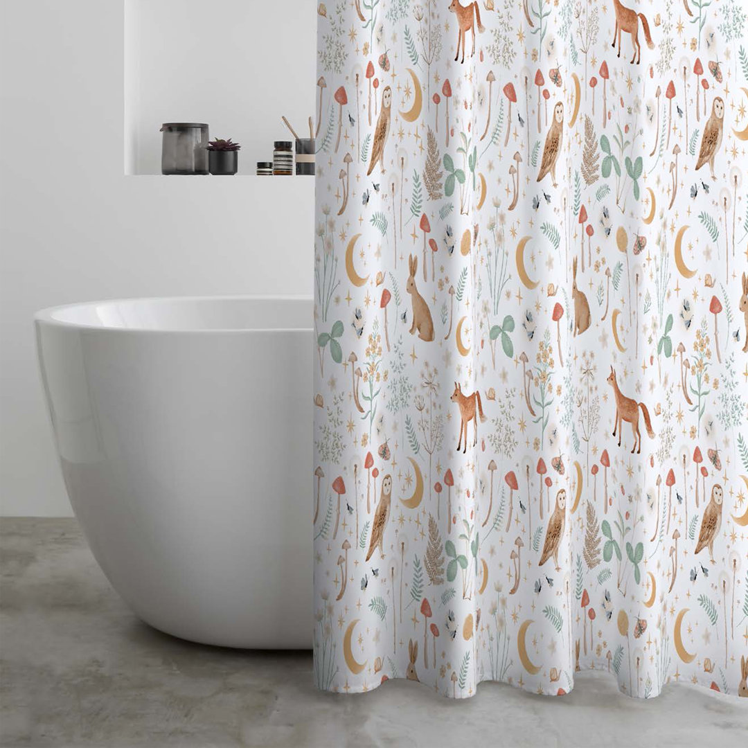 Enchanted Twilight Animals Shower Curtain