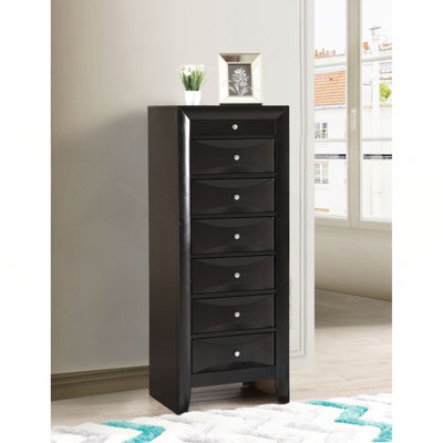 Commode verticale avec tiroir incurvé