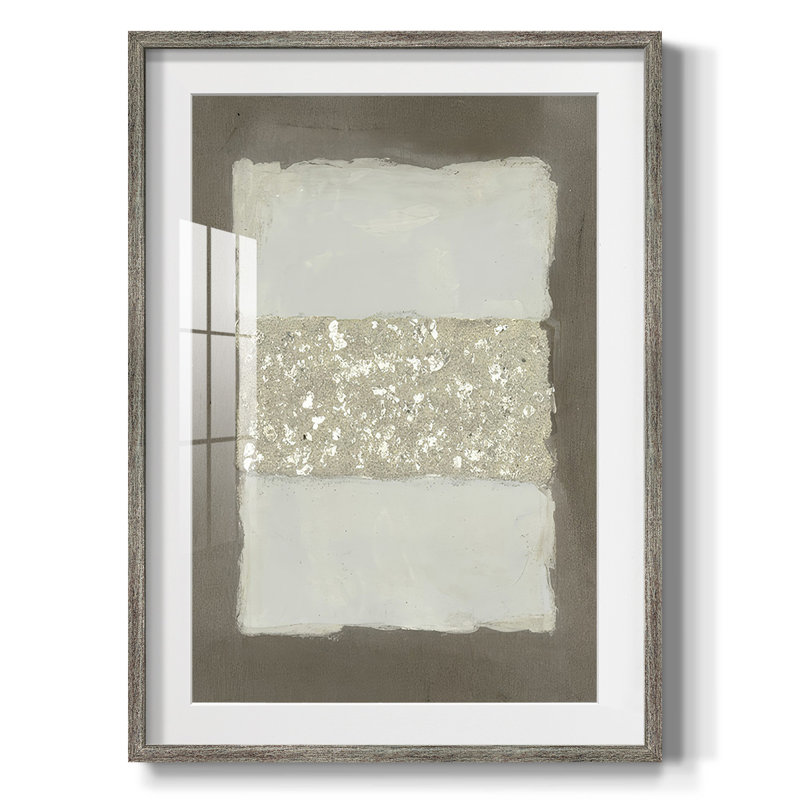 Printed Compaction II - Impression encadrée, H 28,5 po x l 20,5 po, Vieilli