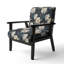 Motif de fleurs Royal White and Black