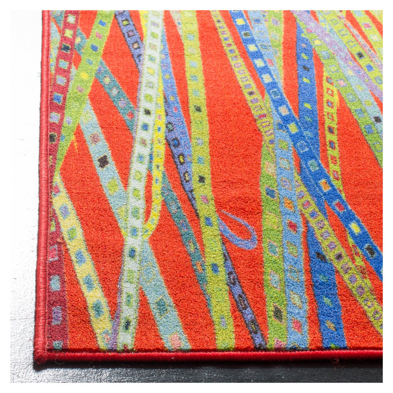 Tapis abstrait performance Zavala Aztec, Rectangle 3 pi x 5 pi