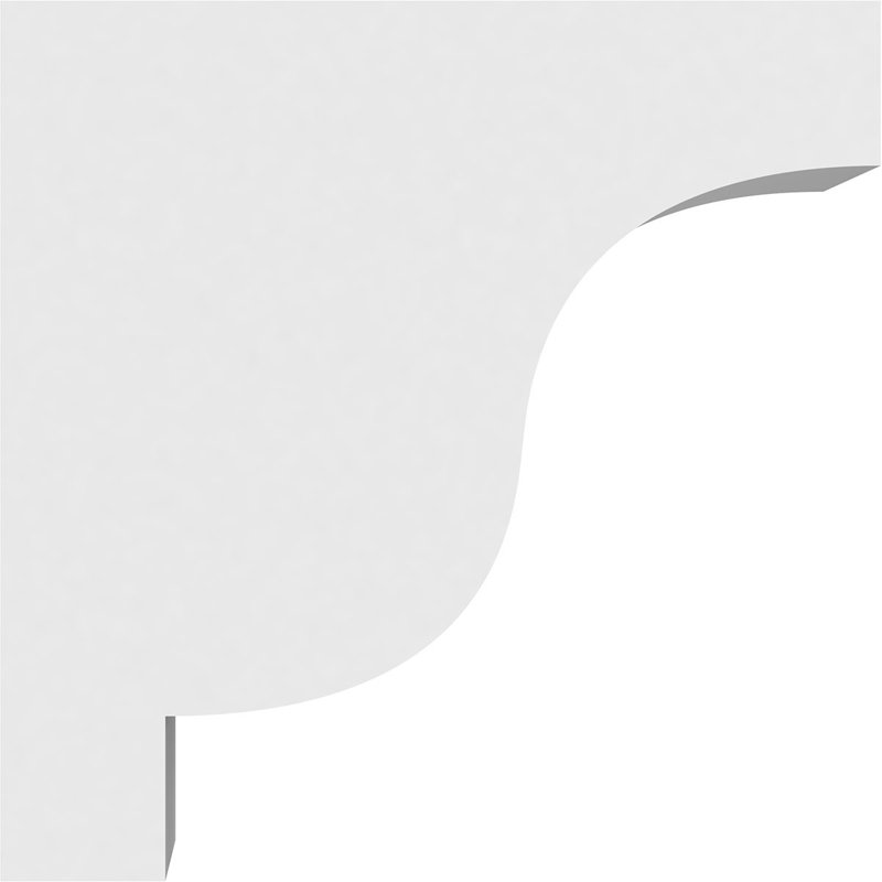 Corbeau standard en PVC de qualité architecturale Newport, H 10 po x l 5 po x P 10 po