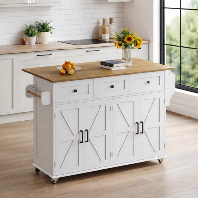 140 cm W Kitchen Island with Top