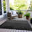 Machine Washable Indoor/Outdoor Xhevrie Gray Rug-840632983